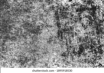 Distressed overlay texture of cracked concrete, stone or asphalt. grunge background. abstract halftone vector illustration