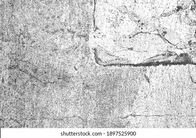 Distressed overlay texture of cracked concrete, stone or asphalt. grunge background. abstract halftone vector illustration