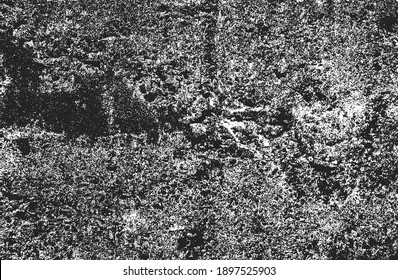 Distressed overlay texture of cracked concrete, stone or asphalt. grunge background. abstract halftone vector illustration