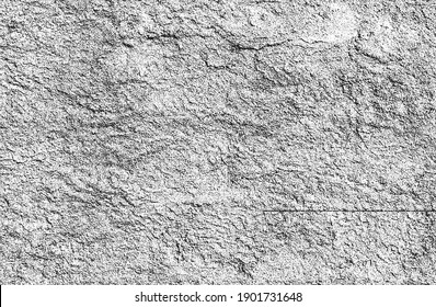 Distressed overlay texture of cracked concrete, stone or asphalt. grunge background. abstract halftone vector illustration