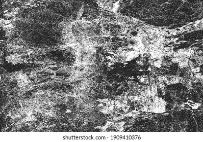 Distressed overlay texture of cracked concrete, stone or asphalt. grunge background. abstract halftone vector illustration