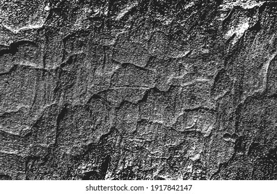 gestörte Überlagerungstextur aus gebrochenem Beton, Stein oder Asphalt. brüchiger Hintergrund. abstrakte Halbtonvektorgrafik