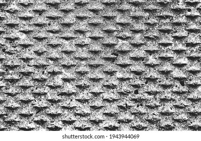 Distressed overlay texture of cracked concrete, stone or asphalt. grunge background. abstract halftone vector illustration