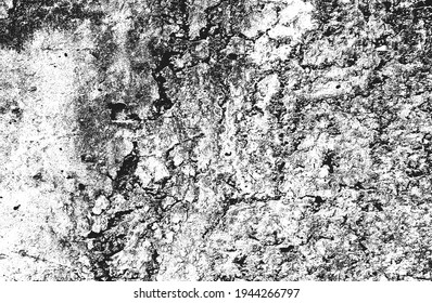 Distressed overlay texture of cracked concrete, stone or asphalt. grunge background. abstract halftone vector illustration