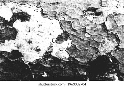 Distressed overlay texture of cracked concrete, stone or asphalt. grunge background. abstract halftone vector illustration
