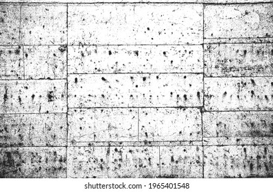 Distressed overlay texture of cracked concrete, stone or asphalt. grunge background. abstract halftone vector illustration