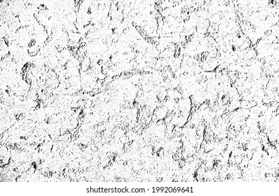 Distressed overlay texture of cracked concrete, stone or asphalt. grunge background. abstract halftone vector illustration