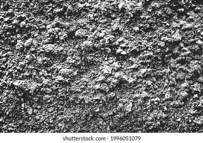 Distressed overlay texture of cracked concrete, stone or asphalt. grunge background. abstract halftone vector illustration