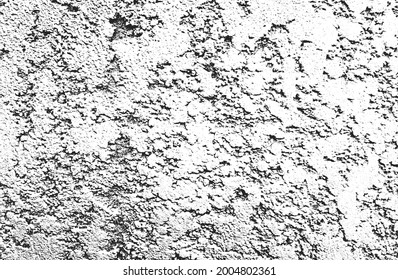 Distressed overlay texture of cracked concrete, stone or asphalt. grunge background. abstract halftone vector illustration