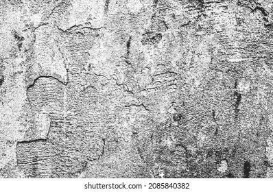 Distressed overlay texture of cracked concrete, stone or asphalt. grunge background. abstract halftone vector illustration