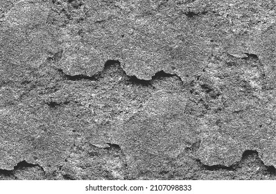Distressed overlay texture of cracked concrete, stone or asphalt. grunge background. abstract halftone vector illustration