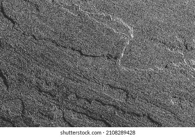 gestörte Überlagerungstextur aus gebrochenem Beton, Stein oder Asphalt. brüchiger Hintergrund. abstrakte Halbtonvektorgrafik