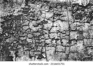 Distressed overlay texture of cracked concrete, stone or asphalt. grunge background. abstract halftone vector illustration