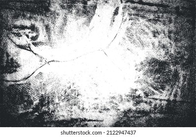 Distressed overlay texture of cracked concrete, stone or asphalt. grunge background. abstract halftone vector illustration