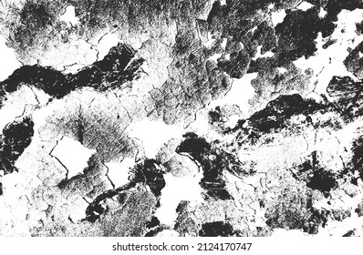Distressed overlay texture of cracked concrete, stone or asphalt. grunge background. abstract halftone vector illustration