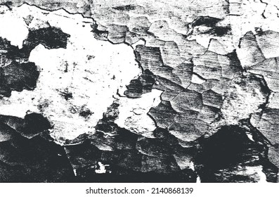 Distressed overlay texture of cracked concrete, stone or asphalt. grunge background. abstract halftone vector illustration