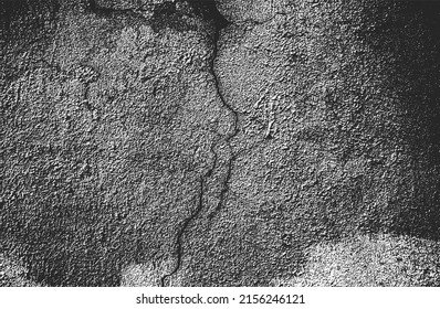 Distressed overlay texture of cracked concrete, stone or asphalt. grunge background. abstract halftone vector illustration