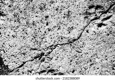 Textura superpuesta en peligro de hormigón, piedra o asfalto. fondo grueso. ilustración abstracta de vector de medio tono