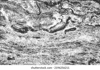 gestörte Überlagerungstextur aus gebrochenem Beton, Stein oder Asphalt. brüchiger Hintergrund. abstrakte Halbtonvektorgrafik