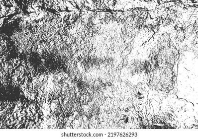Textura superpuesta en peligro de hormigón, piedra o asfalto. fondo grueso. ilustración abstracta de vector de medio tono