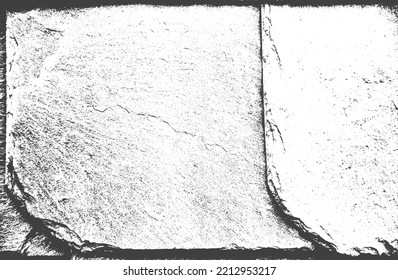 Distressed overlay texture of cracked concrete, stone or asphalt. grunge background. abstract halftone vector illustration