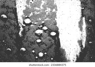 Distressed overlay texture of cracked concrete, stone or asphalt. grunge background. abstract halftone vector illustration