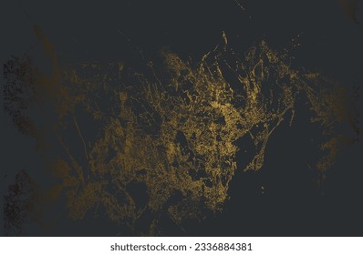 Distressed overlay texture of cracked concrete, stone or asphalt. grunge background. abstract halftone vector illustration