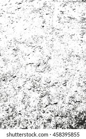 Distressed overlay texture of cracked concrete. grunge background. abstract halftone vector illustration
