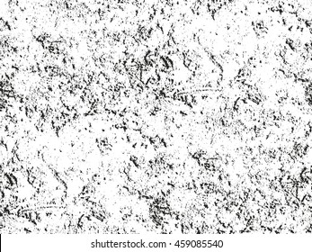 Distressed overlay texture of cracked concrete. grunge background. abstract halftone vector illustration
