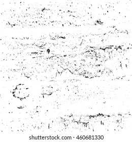 Distressed overlay texture of cracked concrete. grunge background. abstract halftone vector illustration