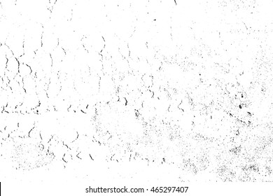 Distressed overlay texture of cracked concrete. grunge background. abstract halftone vector illustration