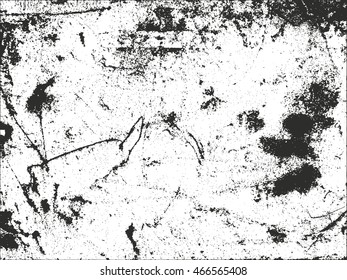 Distressed overlay texture of cracked concrete. grunge background. abstract halftone vector illustration