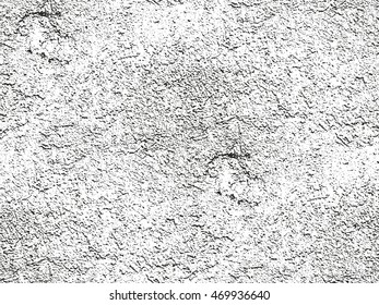 Distressed overlay texture of cracked concrete. grunge background. abstract halftone vector illustration