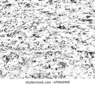 Distressed overlay texture of cracked concrete. grunge background. abstract halftone vector illustration