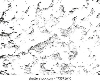 Distressed overlay texture of cracked concrete. grunge background. abstract halftone vector illustration