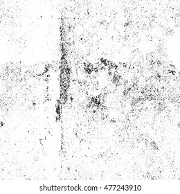 Distressed overlay texture of cracked concrete. grunge background. abstract halftone vector illustration