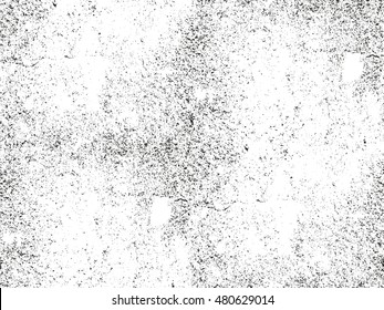 Distressed overlay texture of cracked concrete. grunge background. abstract halftone vector illustration