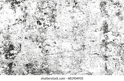 Distressed overlay texture of cracked concrete. grunge background. abstract halftone vector illustration
