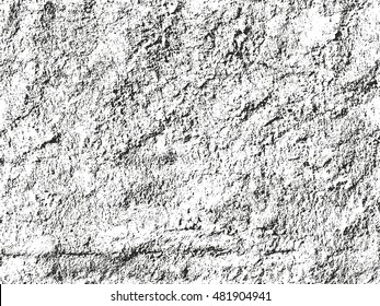 Distressed overlay texture of cracked concrete. grunge background. abstract halftone vector illustration