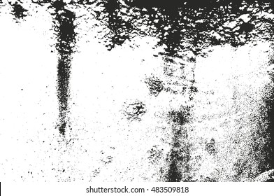 Distressed overlay texture of cracked concrete. grunge background. abstract halftone vector illustration