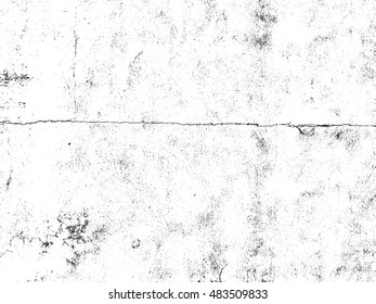 Distressed overlay texture of cracked concrete. grunge background. abstract halftone vector illustration