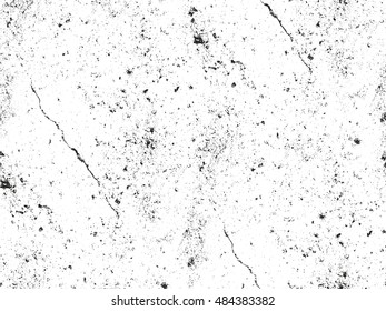 Distressed overlay texture of cracked concrete. grunge background. abstract halftone vector illustration