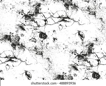 Distressed overlay texture of cracked concrete. grunge background. abstract halftone vector illustration