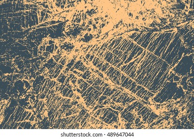 Distressed overlay texture of cracked concrete. grunge background. abstract halftone vector illustration