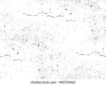 Distressed overlay texture of cracked concrete. grunge background. abstract halftone vector illustration