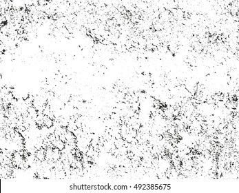 Distressed overlay texture of cracked concrete. grunge background. abstract halftone vector illustration