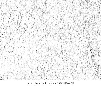 Distressed overlay texture of cracked concrete. grunge background. abstract halftone vector illustration