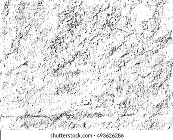 Distressed overlay texture of cracked concrete. grunge background. abstract halftone vector illustration