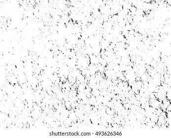Distressed overlay texture of cracked concrete. grunge background. abstract halftone vector illustration