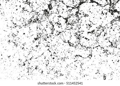 Distressed overlay texture of cracked concrete. grunge background. abstract halftone vector illustration